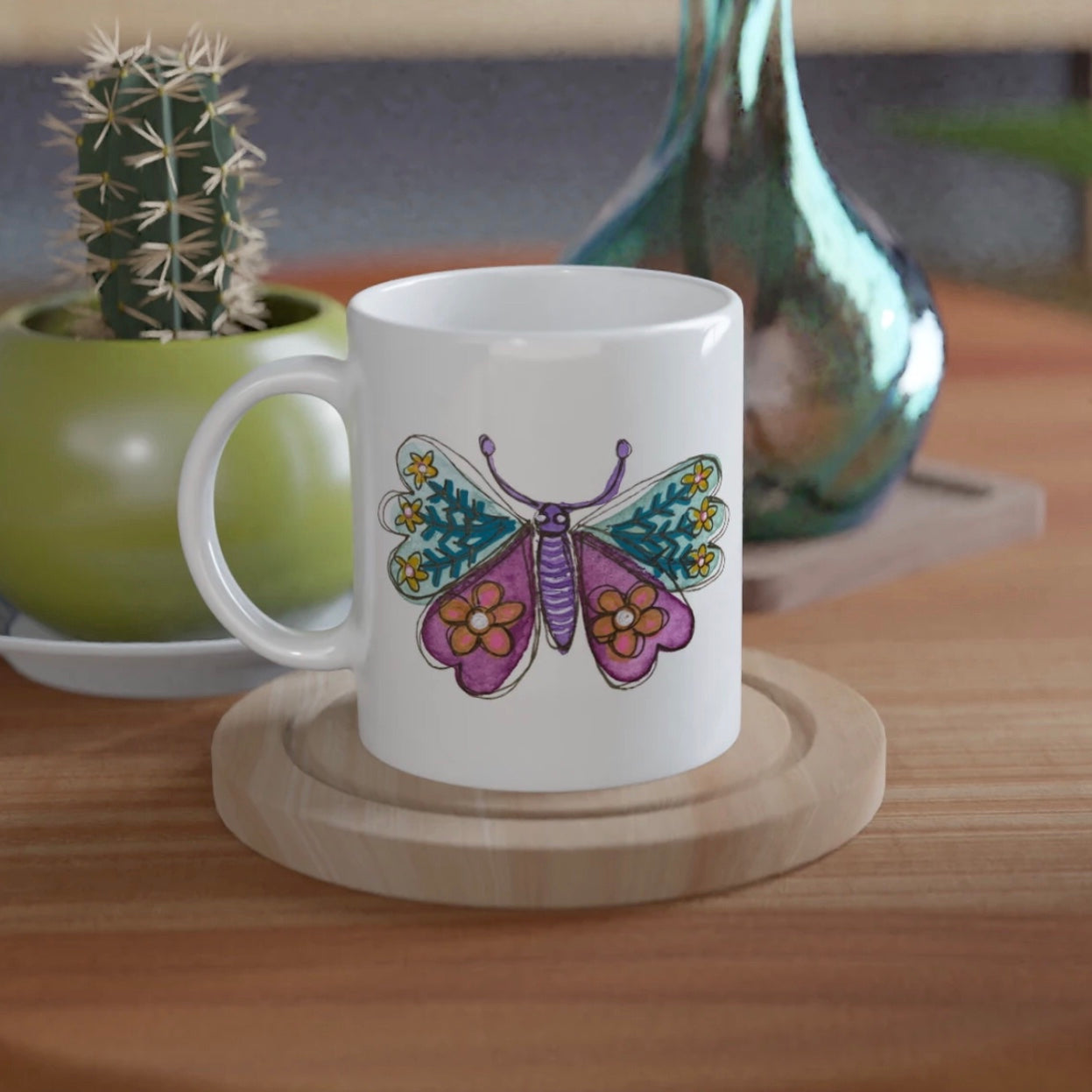 Blueberry Butterfly - Mug